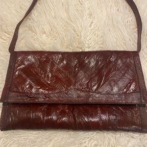 Vintage Eel Electric leather shoulder bag 1970’s